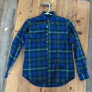 Men's Tartan Plaid Light Flannel Shirt by Ralph Lauren